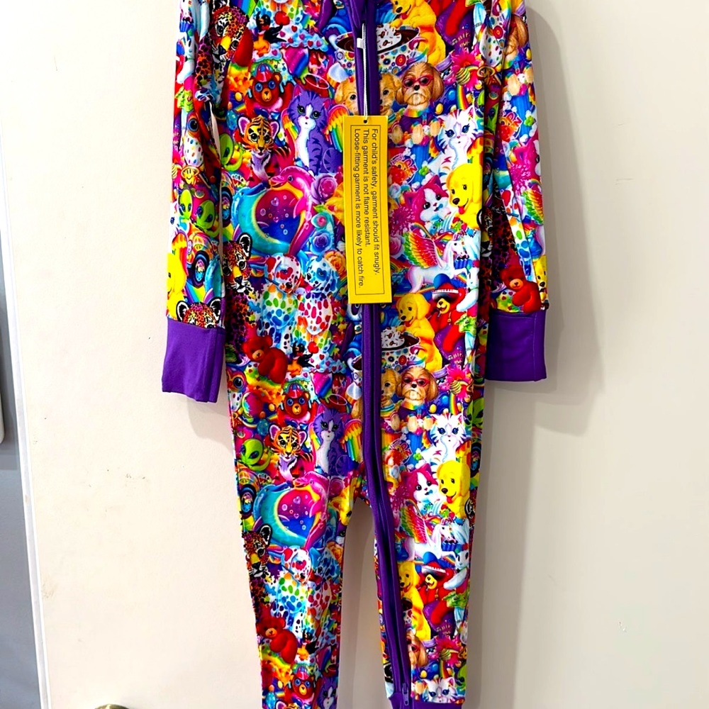 Lisa Frank BAMBOO convertible footie NWT 2T